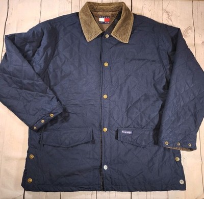 Tommy Hilfiger Barn Coat Jacke M Herren Cord Kragen Chore Made In England