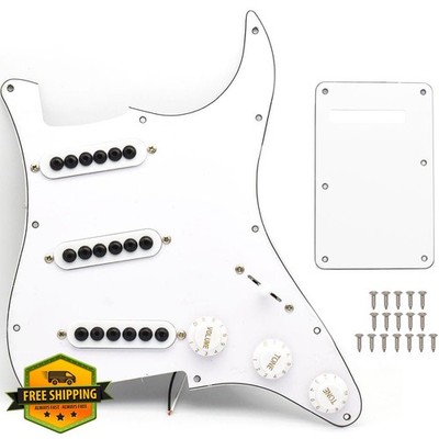 SoulDiM White SSS Prewired Pickguard Stratocaster Pickups