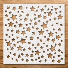 Twinkling Stars Wall Art Reusable Stencil for Celestial Decor - StencilAir