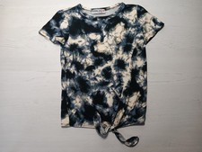 Vintage Morning Kisses Tie Dye Tie Front Shirt Blouse Sz Small β Made In The USA