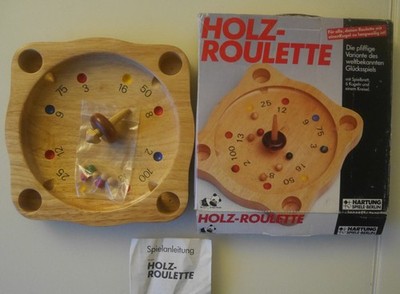 TOP: HOLZ ROULETTE von HARTUNG SPIELE BERLIN! Also MADE IN GERMANY!