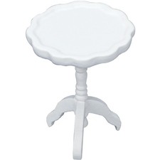 Wooden Miniature Round Table Mini House Ornament Decorative Mini Table