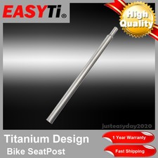 EasyTi  600mm Titanium Ti 31.8mm Seatpost Seat Post for Brompton Folding Bike