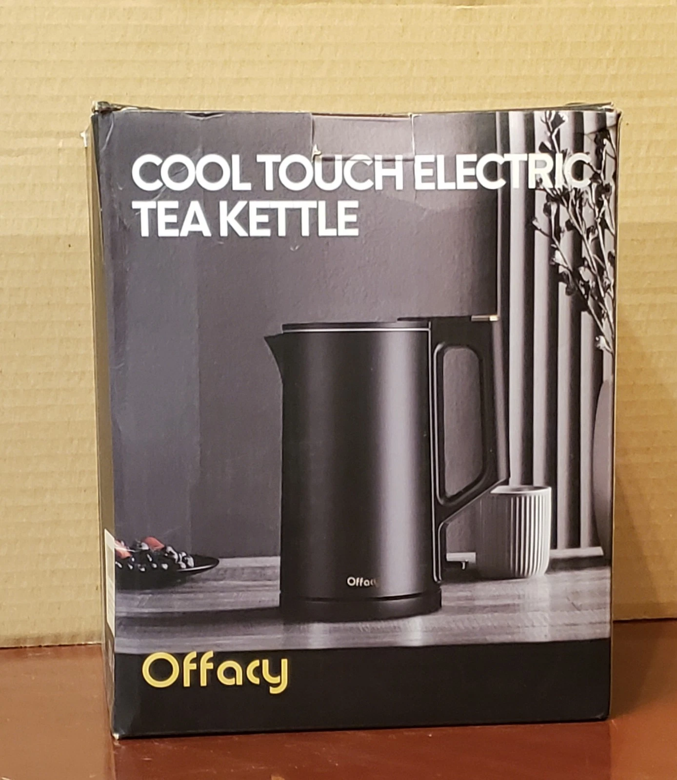 Electric Tea/Hot Water kettle Offacy 1.5L, Cool Touch, Double Wall, Fast Boiling