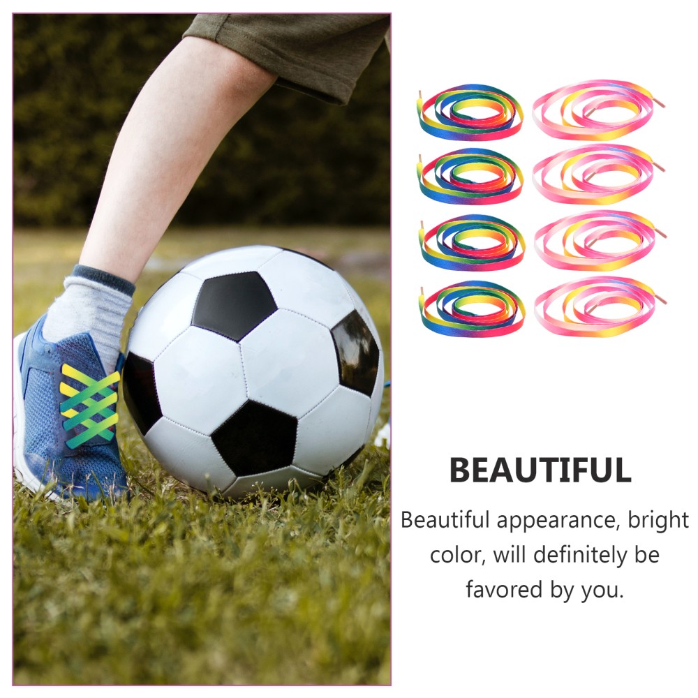 APL 20 Pezzi Lacci Elasticizzati per Scarpe da Ginnastica Lacci per Scarpe Colorati Sfumati