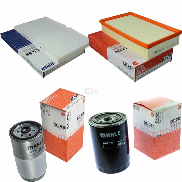 Mahle Kraftstofffilter KC 69 Innenraum LA 58 Luftfilter LX 296 ÖLfilter OC 257-image
