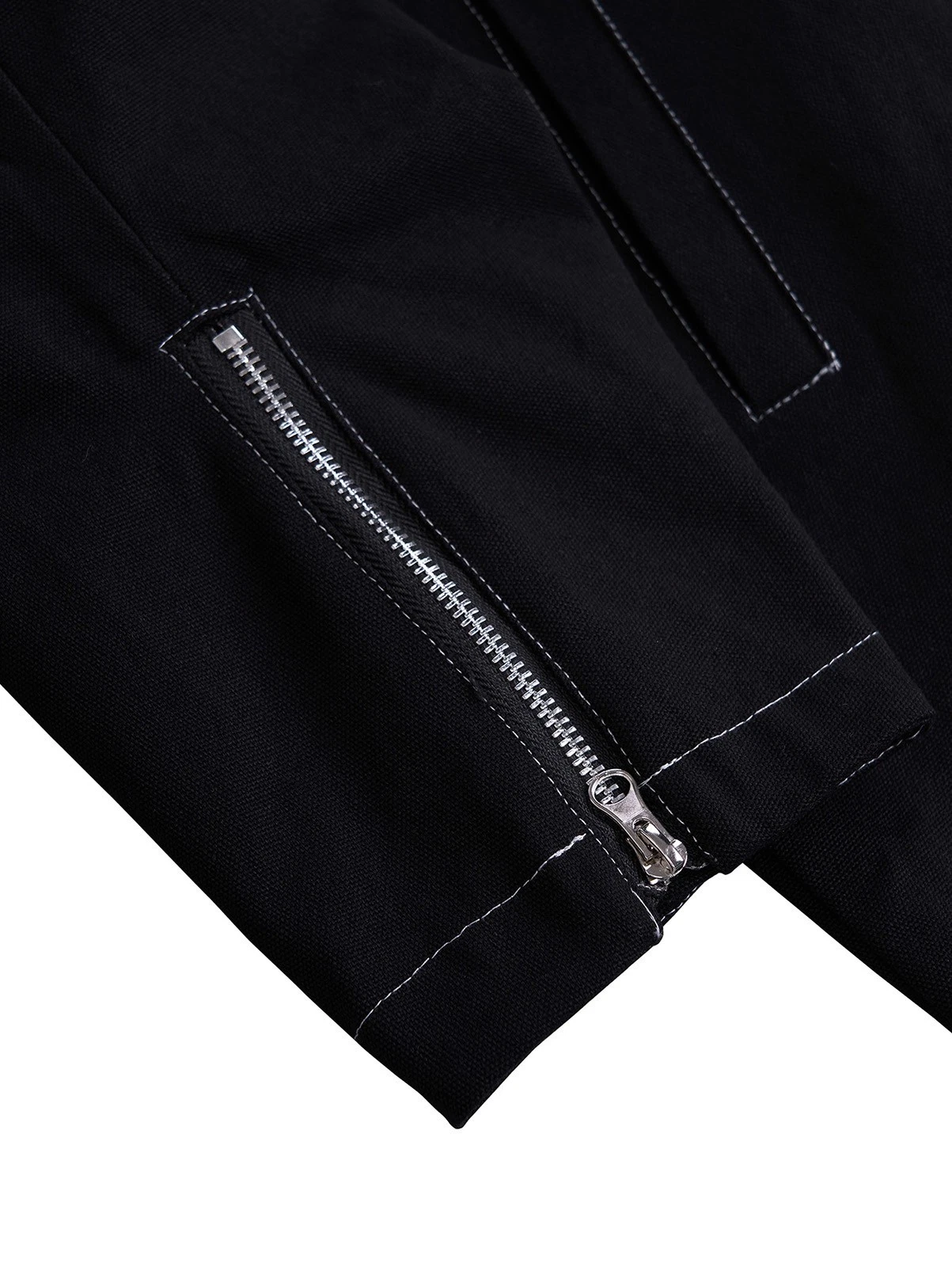 Niepce Men's Techwear Long Black Utility Jacket Cyberpunk Long Windbreaker - product detail image 12