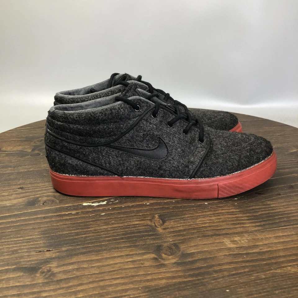 Nike SB Stefan Janoski Zapatos Medianos Para Hombres Talla 8 Gris Rojo Skateboarding 599663-008 Foto 4 de 4