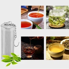 Stainless Steel Tea Infuser Strainer Set – Fine Mesh Ball with Chain Hook
