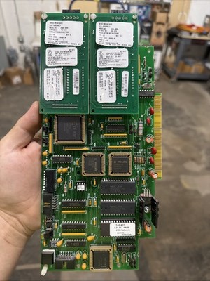SIMPLEX 565-515 B 4100-6014 Network Interface Module w/ 2 Media Cards.