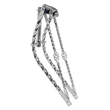 26" OG LOWRIDER CLASSIC BENT SQUARE CAGE TWISTED FORK 1" CHROME