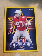 2019 Leaf Draft Gold All-American Nick Bosa #79