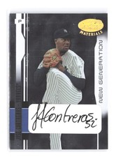 2003 Leaf Certified Materials Jose Contreras #/100 AUTO Rookie RC 220 SP Yankees