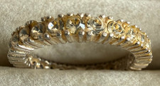 Vintage Memory Ring 925 Silber vergoldet wei�...