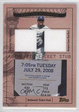2009 Ticket To Stardom Stubs Plus Memorabilia Dual Gold 8/10 Prince Fielder 0c6