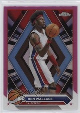 2023-24 Topps Chrome Pink Refractor Ben Wallace #195 HOF 0v2h