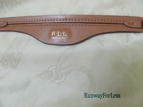 New RALPH LAUREN Hayden Reversible Leopard Hobo Shoulder Bag Purse Tote Cheetah - Afbeelding 6 van 9