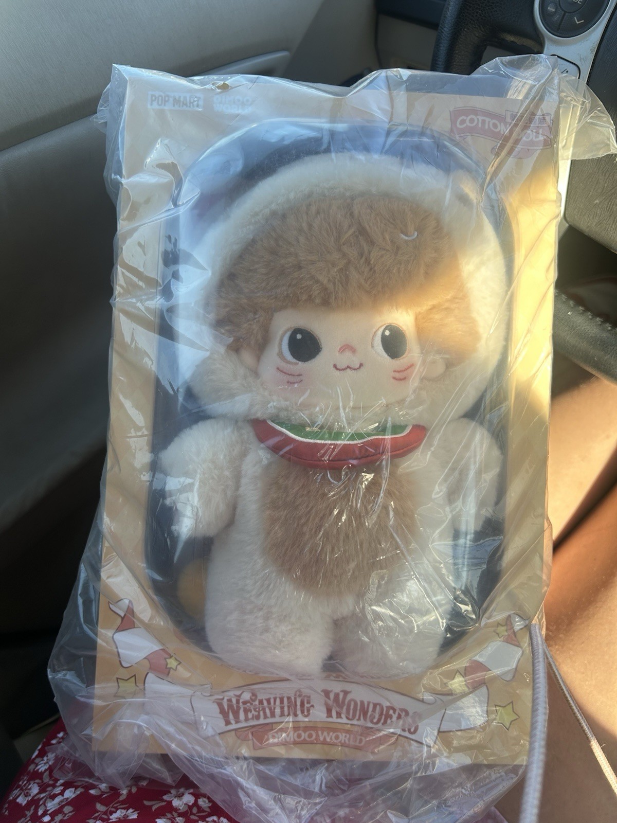 Pop Mart New Sealed Dimoo Weaving Wonders Series 20cm Cotton Cat Doll