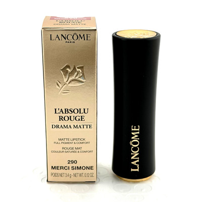 Lancome L'absolu Rouge Lipstick #290 Merci Simone 0.12 oz Full Size Drama Matte