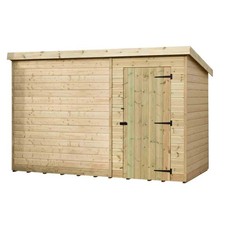 Empire 1000 Pent 9x5ft Wooden Garden Shed Door Right