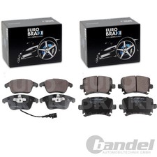 EuroBrake BREMSBELÄGE VORNE+HINTEN passend für AUDI Q3 VW SHARAN 7N TIGUAN SEAT