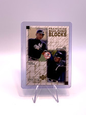 2001 Upper Deck Baseball-D Jeter N Johnson Franchise Building Blocks #F14 Yankee