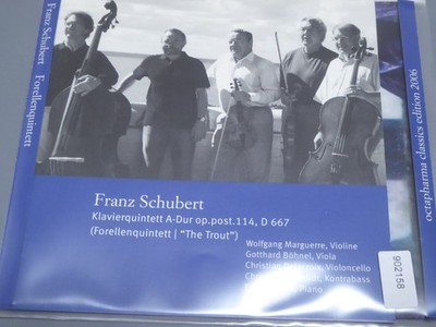 FRANZ SCHUBERT klavierquintett a-dur ''forellenquintett'' EX/VG+ (CD Album)