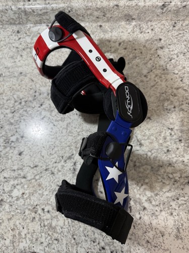 DonJoy Defiance 3 Carbon Custom R Knee Brace Support ACL PCL CI Post Op ...