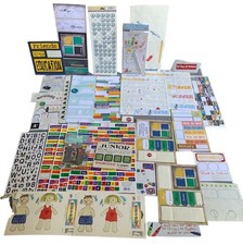 Back To School Scrapbooking Supplies Kit: Stickers Labels Papers