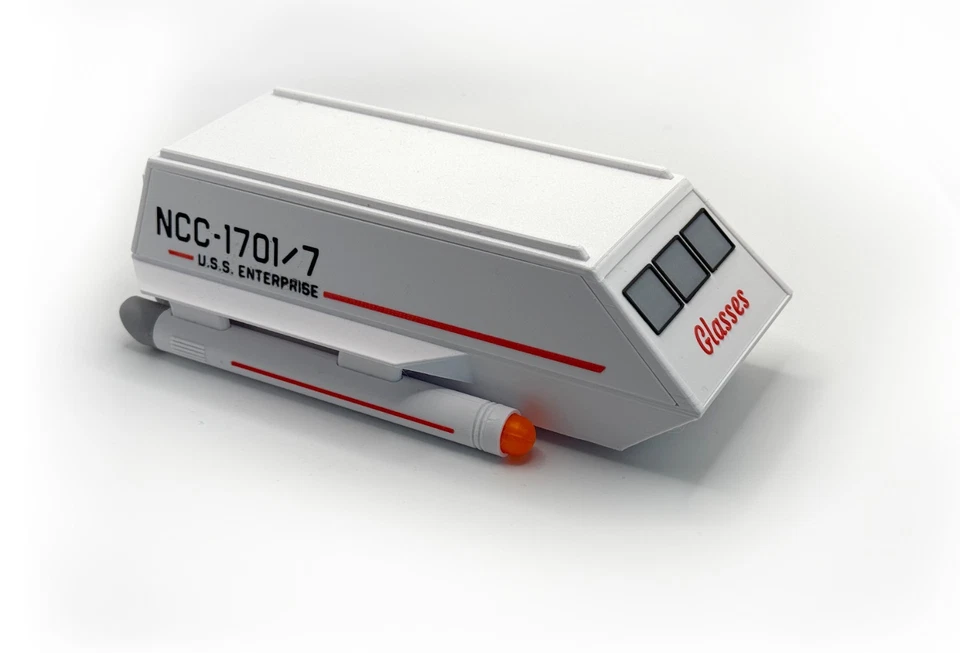 Star Trek Shuttlecraft inspired glasses case. 3D printed Sci-fi spaceship gift - Image 3 of 4
