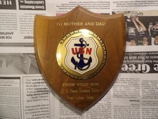 US Naval Training Center Illinois Shield Wall Plaque