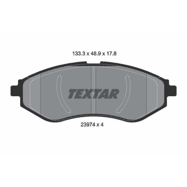 Textar BremsbeläGe Vorne FüR Chevrolet Aveo/Kalos SchräGheck Daewoo-image