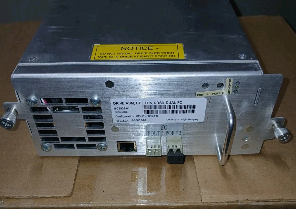 DRIVE ASM HP LT05 UDS3 DUAL FC  9-01936-01 Tape Drive - Image 2 of 4
