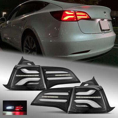 Fit 17-22 Tesla Model 3/20-22 Model Y Sequential PRO-Series LED Tail Lights