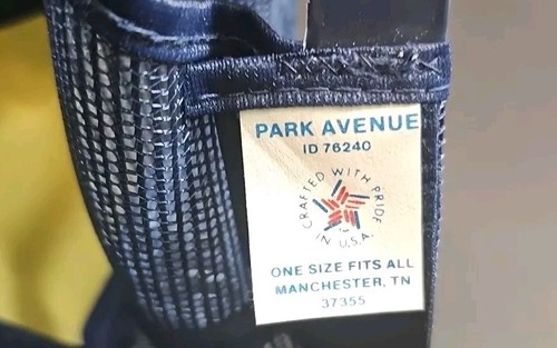 Vintage NOS Denim Mesh Blank SnapBack Hat Made In USA Park Place Brand - Picture 6 of 9