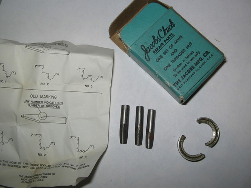 Jacobs Chuck Nut & Jaws Kit, Part # U0, Model # 0 & 0B, NOS - Picture 2 of 2