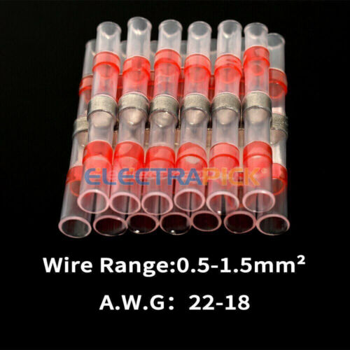 500x Waterproof Heat Shrink Solder Seal Sleeve Wire Butt Connectors Terminal kit - Picture 6 of 12