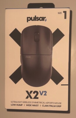pulsar x2v2 size1 Pulsar X2 V2 Wireless eSports Gaming Mouse Black