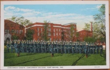 Fort Wayne, IN 1920 Postcard: Concordia College Cadets - Indiana Ind