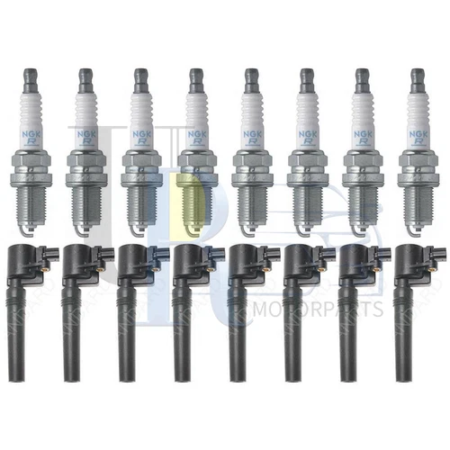 NGK Standard 16pcs Ignition Coil Spark Plug for Ford Thunderbird 2002-2004 2005