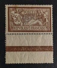 TIMBRE FRANCE TYPE MERSON 120 BDF BANDE REPERE NEUF** SIGNE ROUMET CALVES COTE++