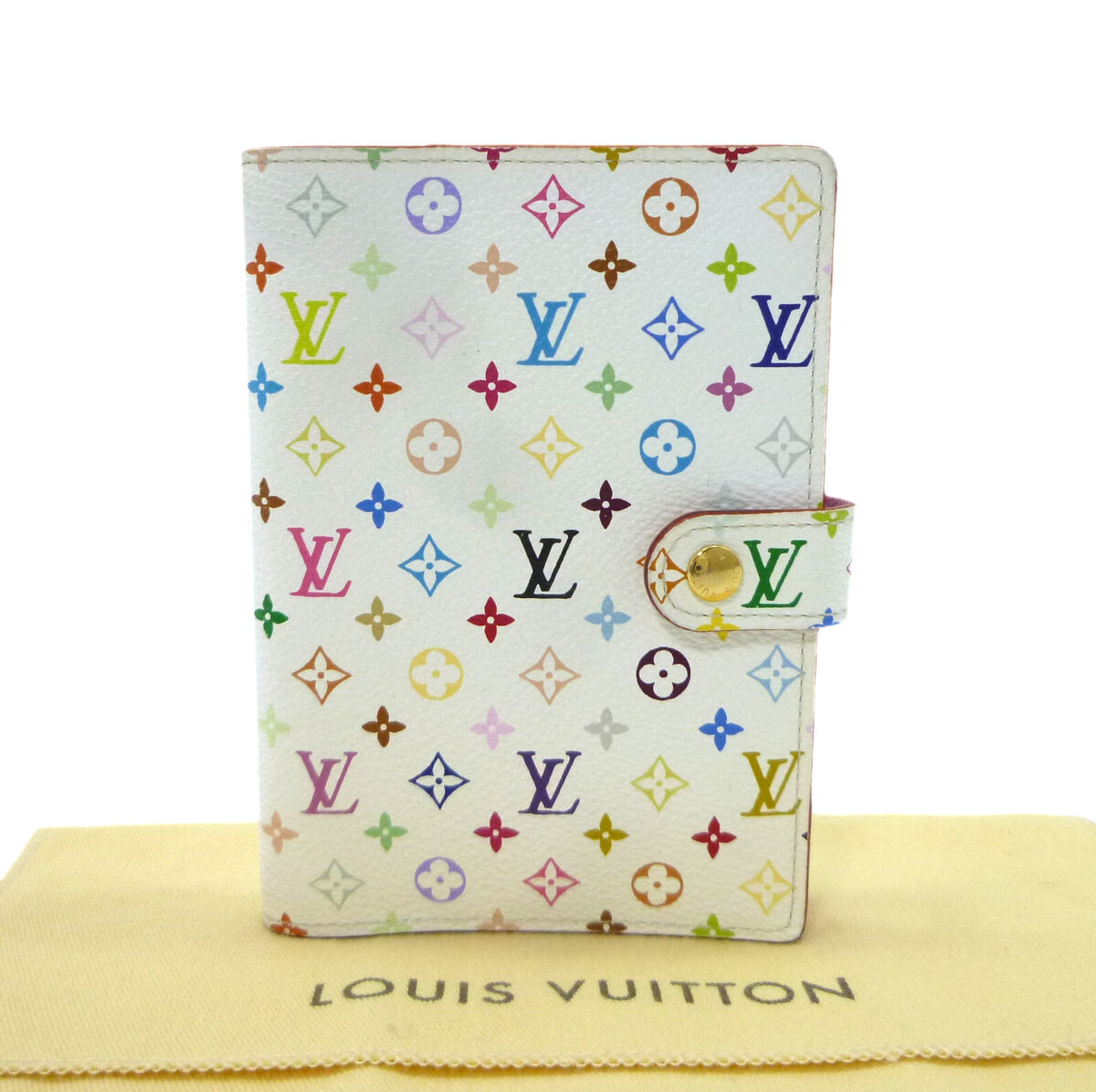 Auth LOUIS VUITTON Agenda PM Day Planner Cover R21074 Multi Auth LOUIS VUITTON Agenda PM Day Planner Cover R21074 Multi