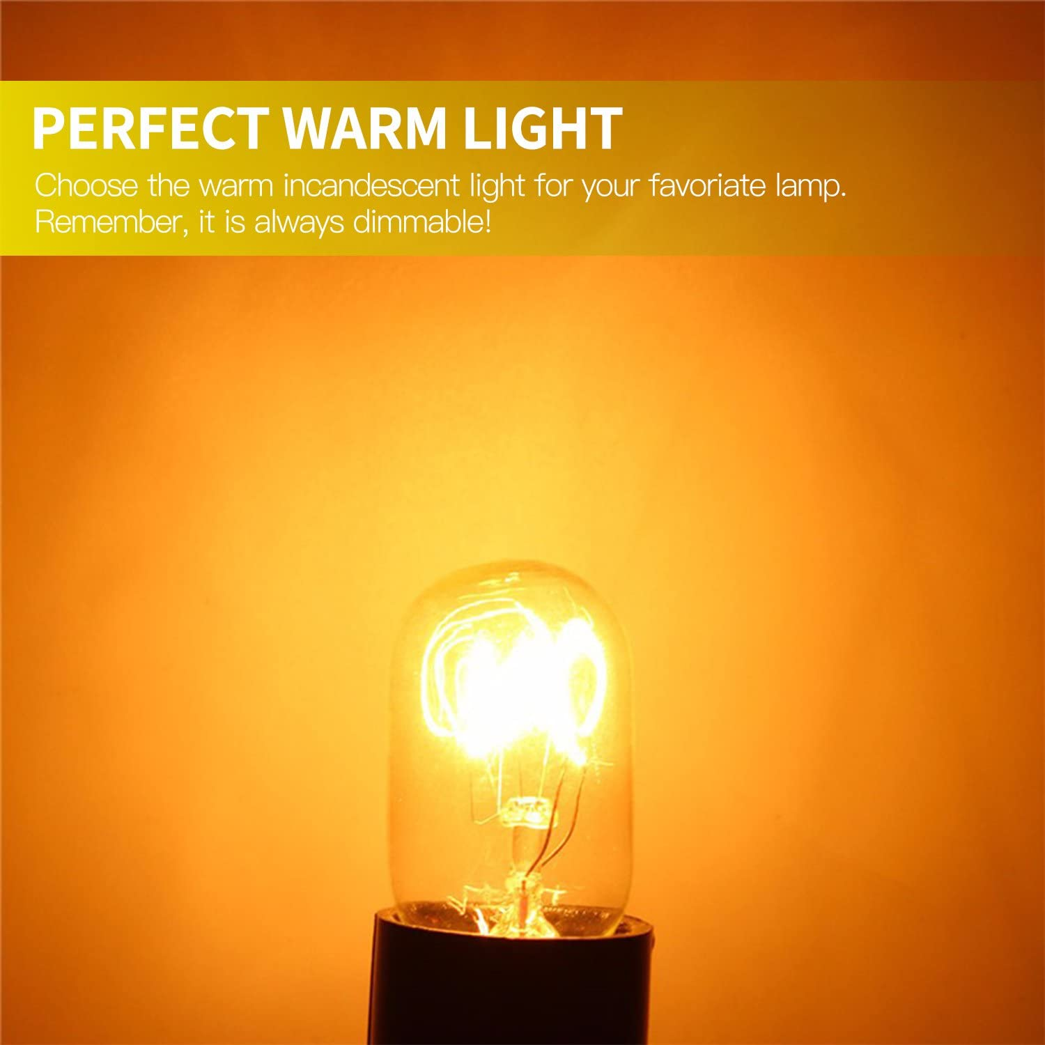 Long Lasting 15 Watt Dimmable E14 Incandescent Candelabra Salt Lamp