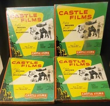 VTG LOT 4 RARE  HTF 16mm CASTLE FILMS Movie Reels - WOODY  MIGHTY MOUSE