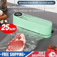 Mini Food Saver Vacuum Sealer Machine +20Sealing Bag, Cordless Dry Moist Storage