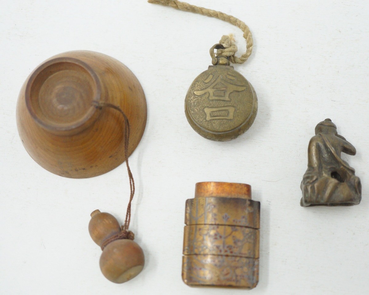 Japanese Inro & Netsuke Collection Original Sagemono from Japan