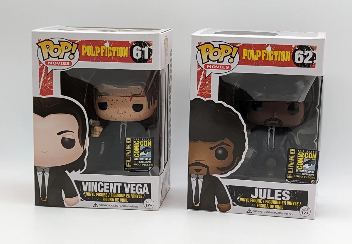 Funko Pop JULES #62 & VINCENT VEGA #61 bloody spec LE 1000 Pulp Fiction new