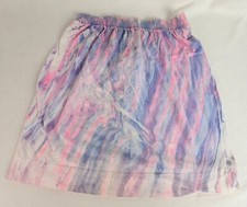 Vintage Tie Dye Skirt Cotton Tie Elastic Waist