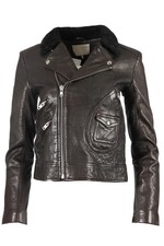Iro Leather Biker Jacket Uk 8