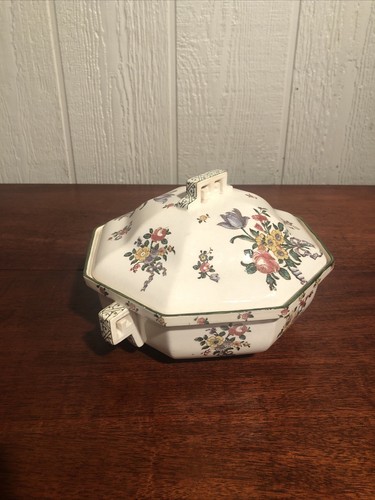 ROYAL DOULTON china OLD LEEDS SPRAY D3548 pattern Covered Dish - Picture 2 of 6